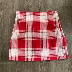 NWT Plaid Zara skirt